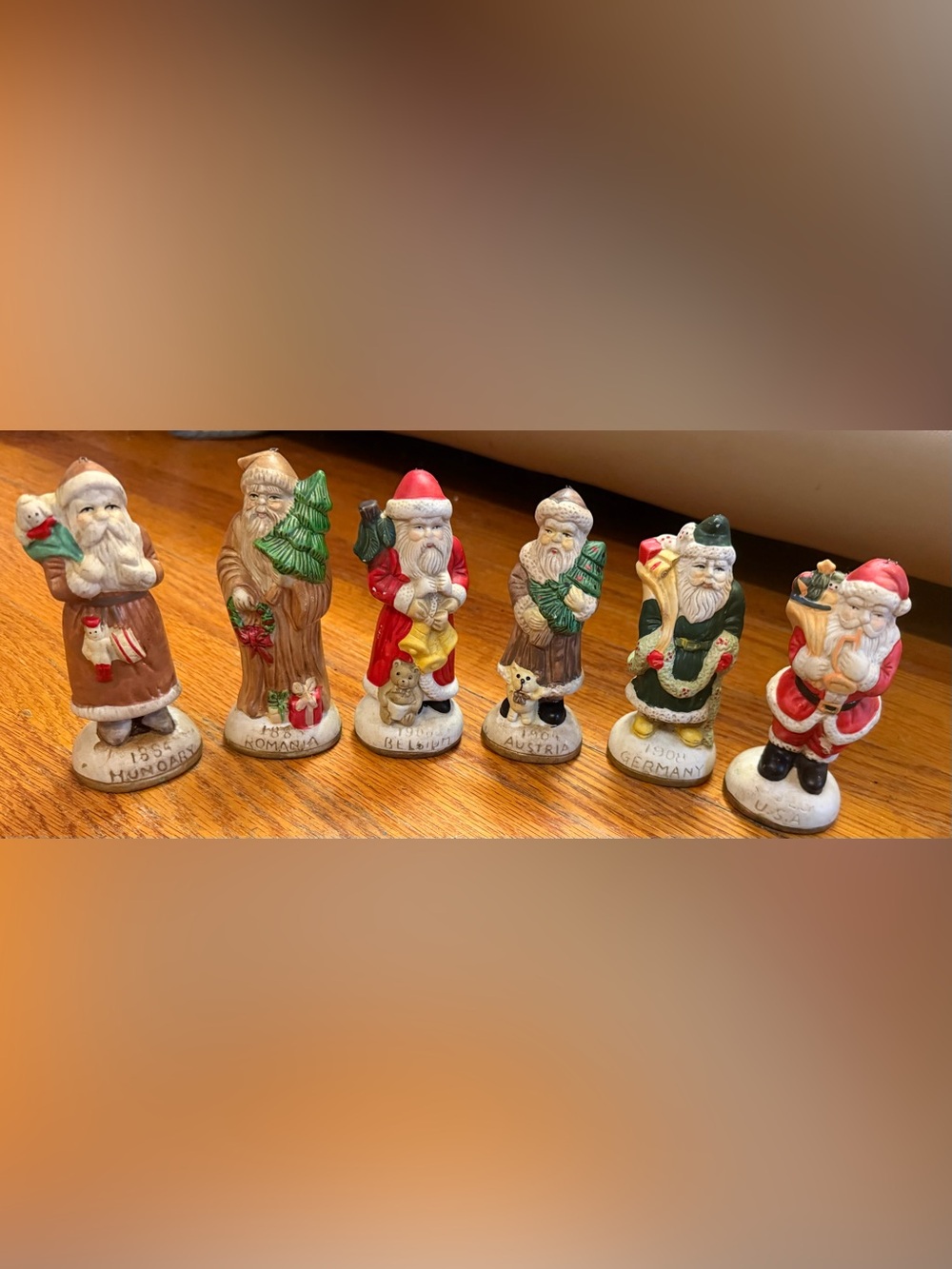 International Holiday Santa Figurines
